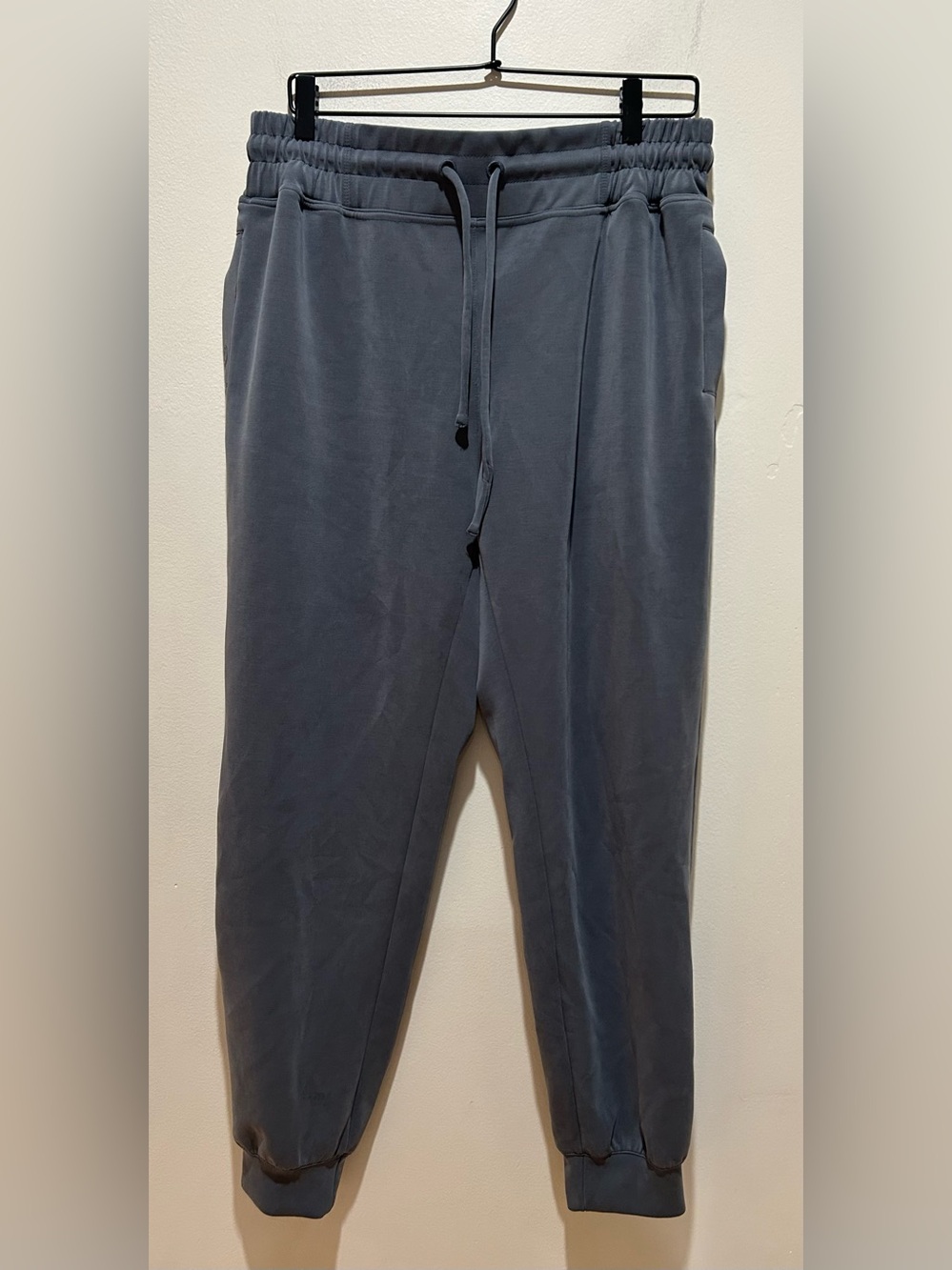Lates by Kate Ultra Luxe Blue Grey Jet Setter Joggers Sweatpants - Women’s XL